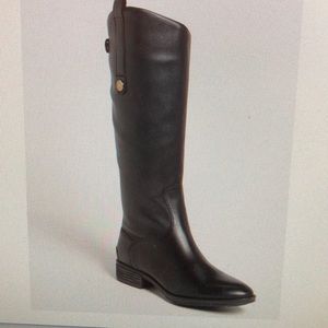 Size 10 Tall Black Sam Edelman Boots with back zipper